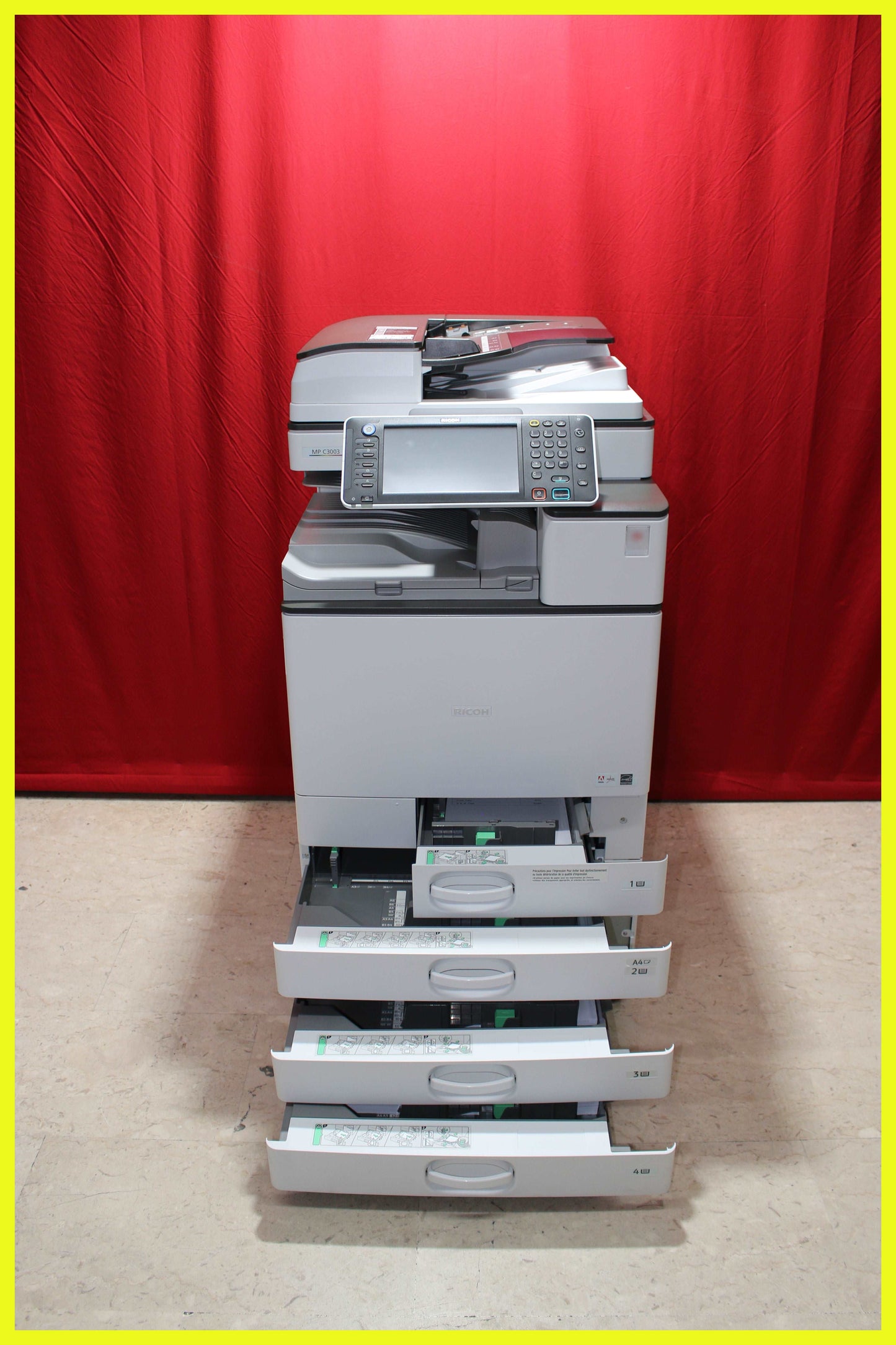 Fotocopiatrice Multifunzione  RICOH MPC3003  B/N: 97646  COLORE: 16670