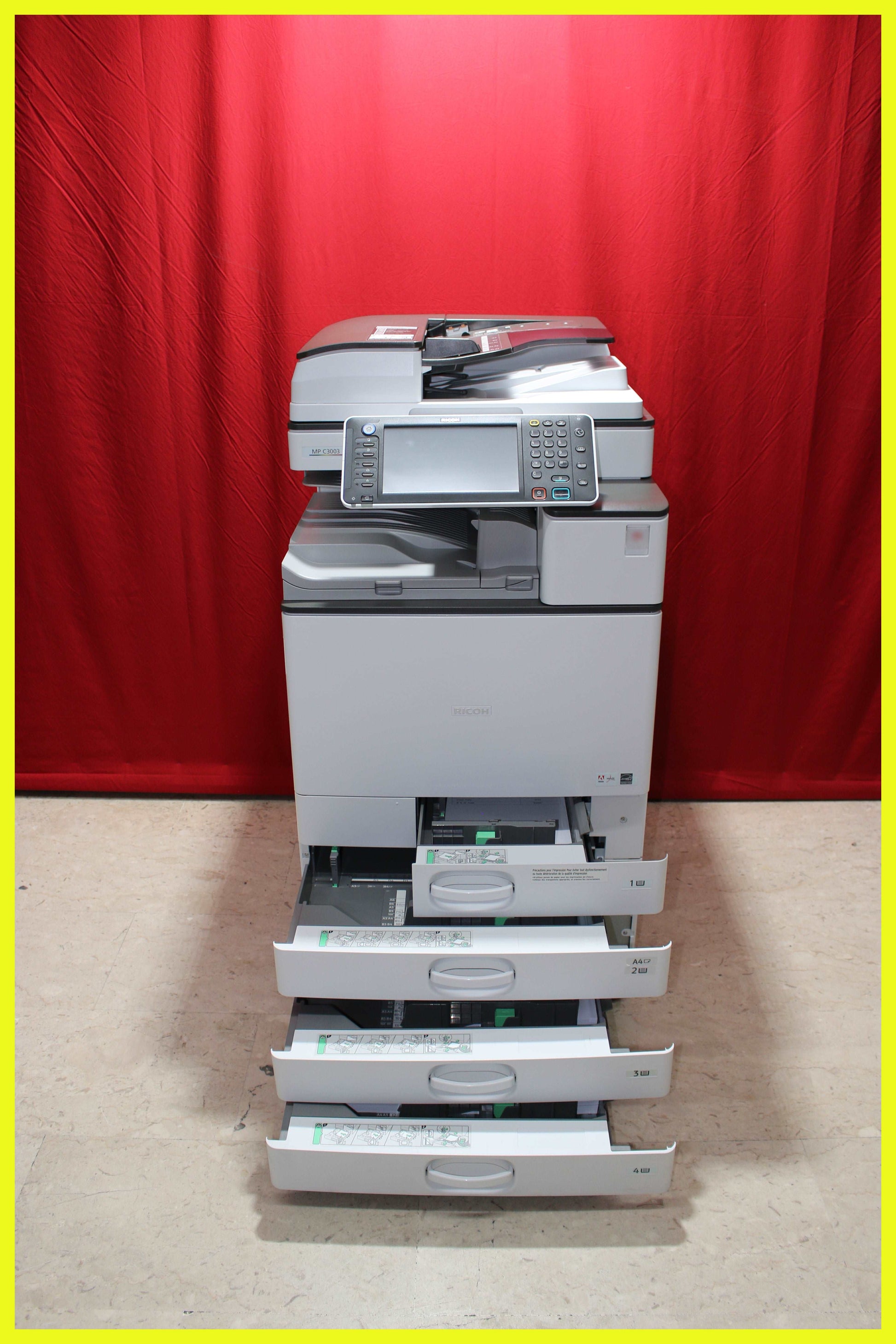 Fotocopiatrice Multifunzione  RICOH MPC3003  B/N: 17739  COLORE: 53019